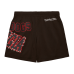 Travis Scott x M&N Georgia Bulldogs Basketball Shorts Brown